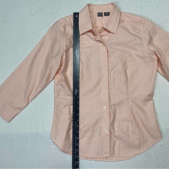 Saks Fifth Avenue Button Down Blouse Sz 8 Pink - Picture 10 of 13